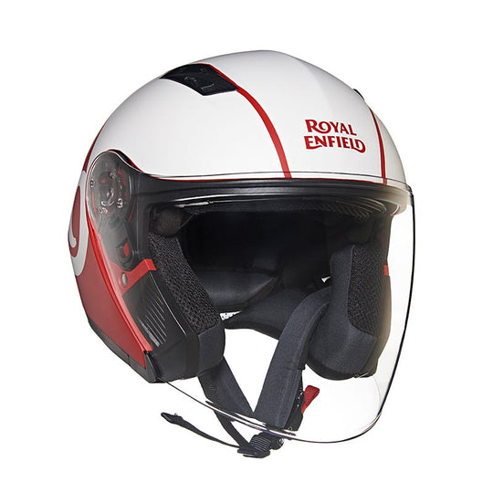 Royal Enfield Lightwing Matt Red White Helmet