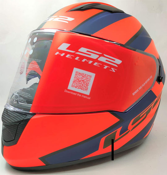 LS2 FF320 Rex Matt Black Orange Helmet