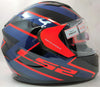 LS2 FF320 Rex Matt Black Red Helmet