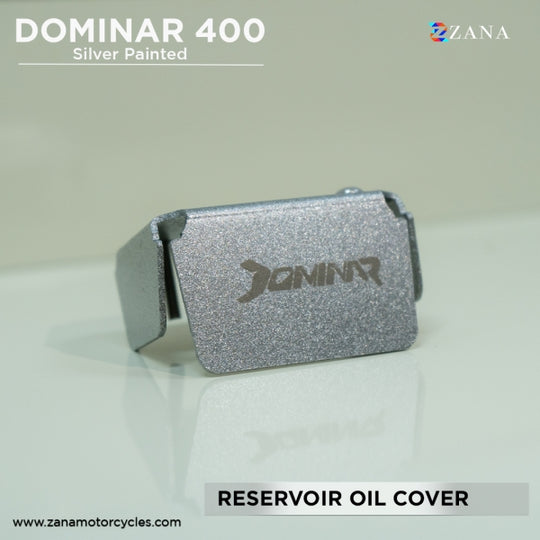 ZANA DOMINAR 250 / 400 FRONT FLUID RESERVOIR OIL COVER SILVER PAINTED (ZI-8197)