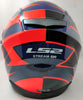 LS2 FF320 Rex Gloss Black Red Helmet