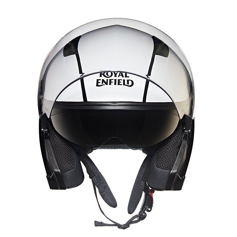 Royal enfield chrome shop helmet