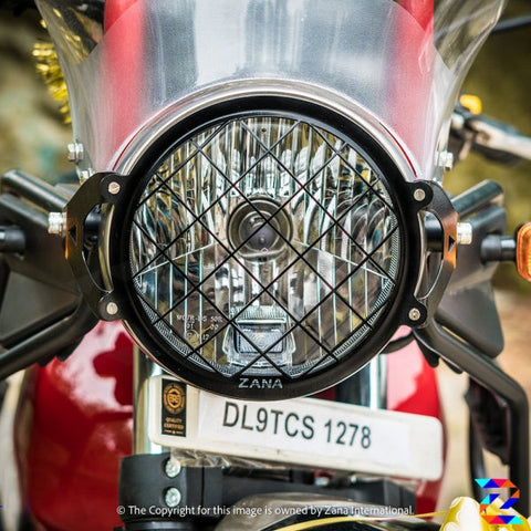ZANA HEADLIGHT GRILL TYPE 0 BLACK HIMALAYAN BS6 2021 / HIMALAYAN (2016-2022) (ZI-8136)