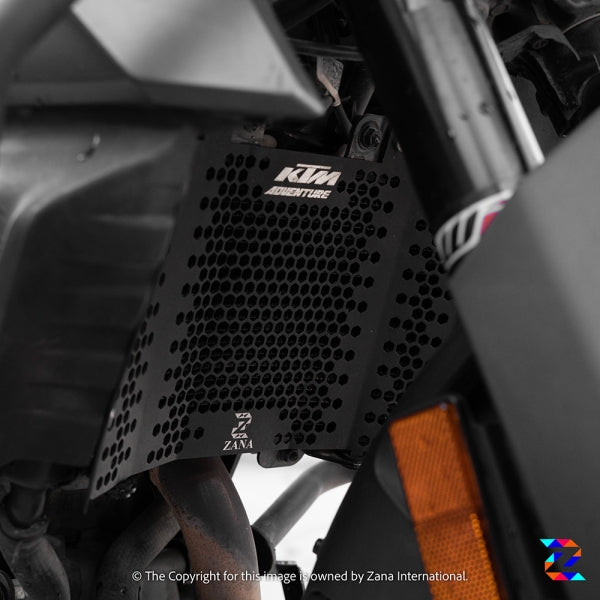 Adv 390 Radiator ZANA RADIATOR GUARD TEXTURE MATT BLACK KTM ADV 250 / 390 / 390 X ALUMI ...