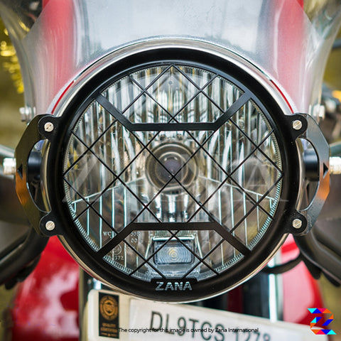 ZANA HEAD LIGHT GRILL TYPE-2 BLACK HIMALAYAN BS6 (2021) (ZI-8137)