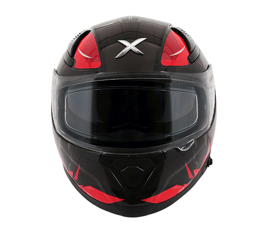 AXOR Apex Hunter Gloss Black Red Helmet
