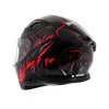AXOR Apex Hunter Gloss Black Red Helmet