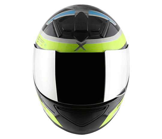 AXOR RAGE Pulse Black Neon Yellow Helmet