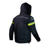 DSG URBAN RIDER WATER RESISTANT HOODIE (BLACK FLURO YELLOW)