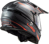 LS2 MX436 Pioneer Evo Knight Titanium Orange Matt Helmet