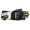 Alpinestars SP-8 V2 Leather Black White Fluro Yellow Gloves