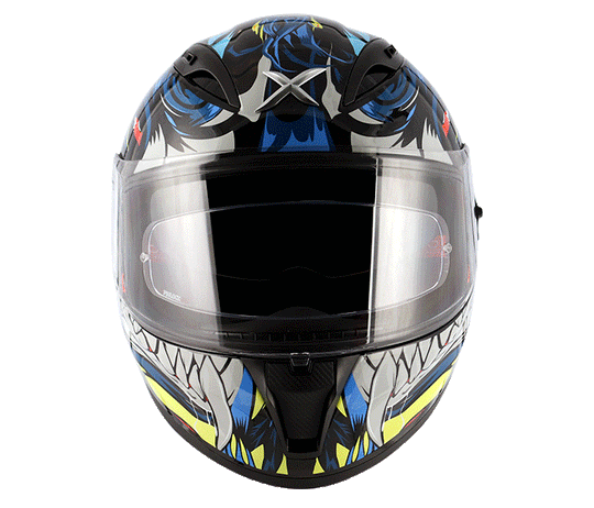 AXOR STREET Okami Black Blue Helmet