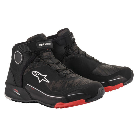Alpinestars CR-X DRYSTAR Black Camo Red Shoes