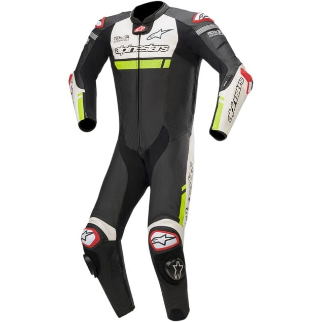 Alpinestars MISSILE IGNITION LEATHER SUIT TECH-AIR® COMPATIBLE (Black White Fluro Yellow)