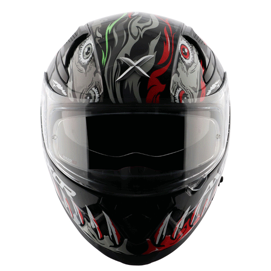 AXOR Apex Beast Gloss Black Grey Helmet