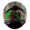 AXOR Apex Beast Gloss Black Green Helmet