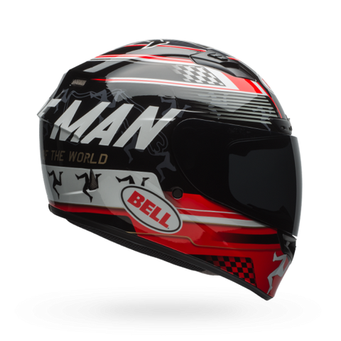 Bell Qualifier DLX Isle of Man Gloss Black-Red Helmet, Full Face Helmets, BELL, Moto Central
