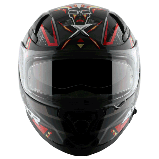 AXOR Apex Tiki Gloss Black Red Helmet