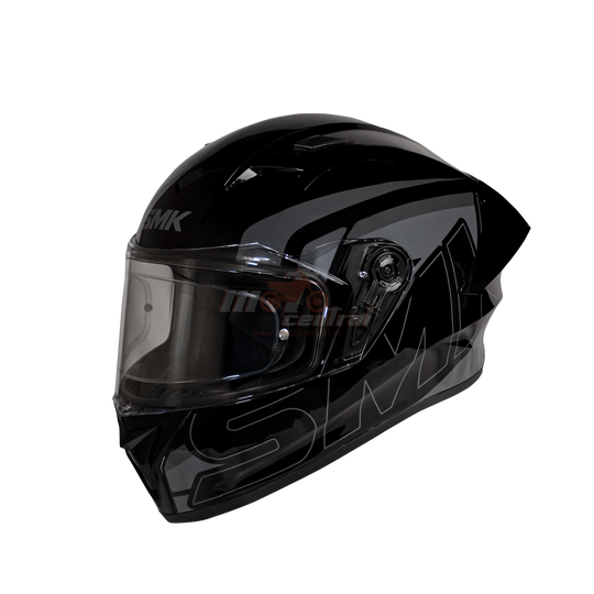 SMK Stellar Sports Stage Gloss Black Grey (GL262) Helmet