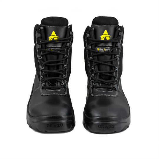 Orazo PICUS LWR Lace Motorcycle Riding Boots (Black)