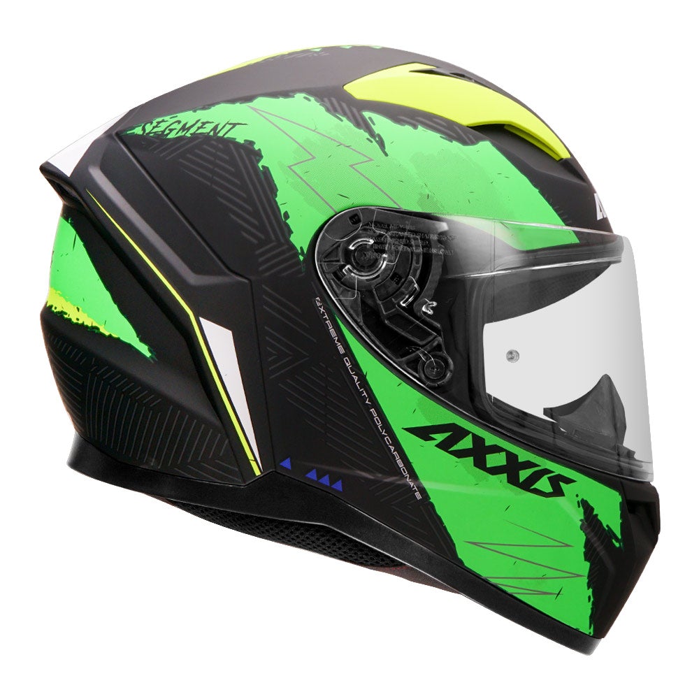 AXXIS Segment Now Matt Fluro Green Helmet