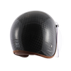 AXOR Jet Carbon Fibre Gloss Big Checks Open Face Gloss Helmet