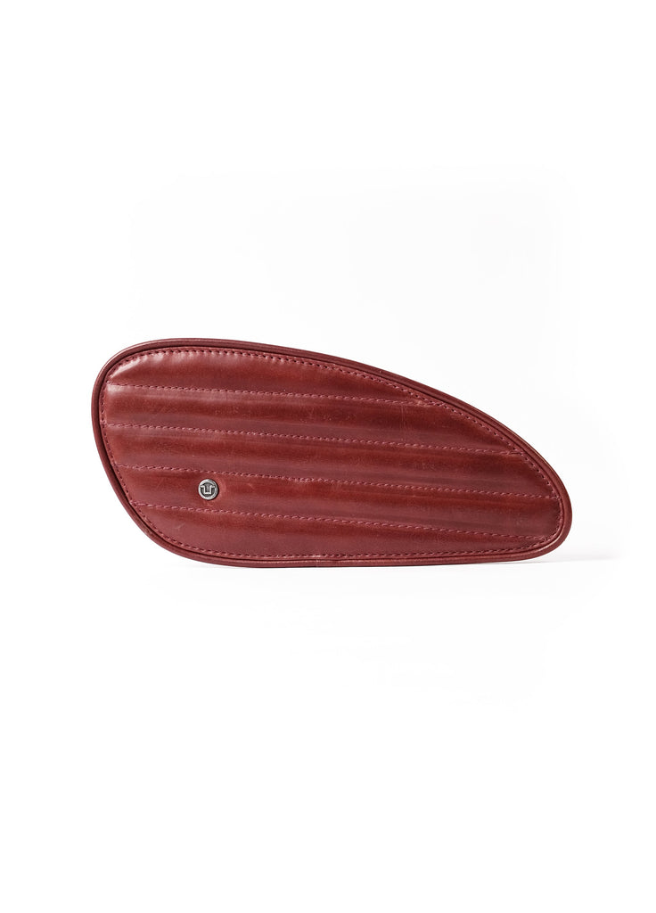 Trip Machine Tank Pads Leather Classic Stripes (Cherry Red)