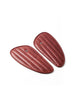 Trip Machine Tank Pads Leather Classic Stripes (Cherry Red)