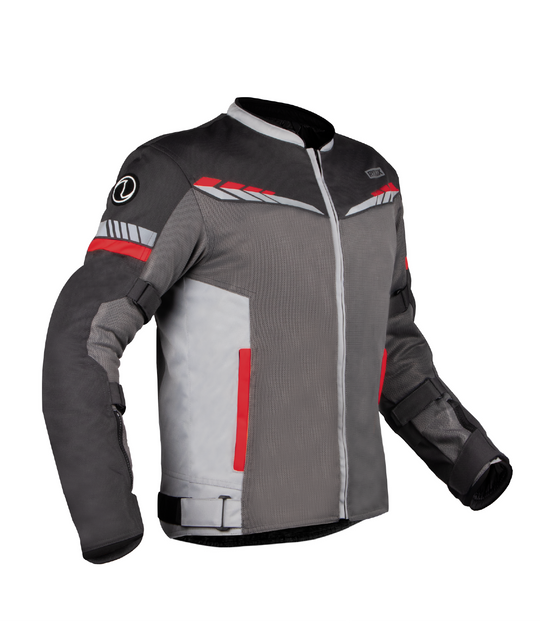 Rynox Air GT 4 Riding Jacket (Dark Grey Red)