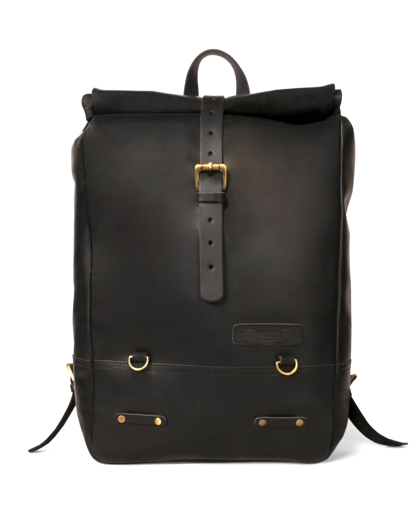 Trip Machine Backpack Pannier Classic Roll Top Black Moto Central
