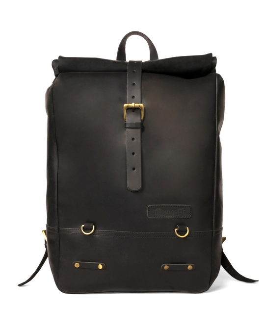 Trip Machine Backpack Pannier Classic Roll Top (Black)