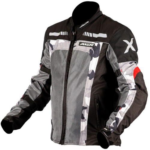 Axor Camouflage Riding Jacket (Black Red)