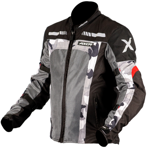 Axor Camouflage Riding Jacket (Black Red)