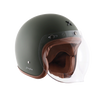 AXOR Jet Open Face Dull Battle Green Helmet