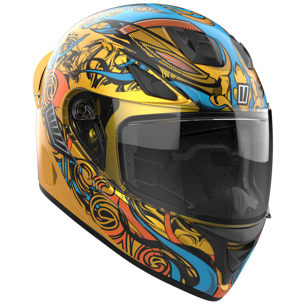 Tiivra Demon Gold Helmet– Moto Central