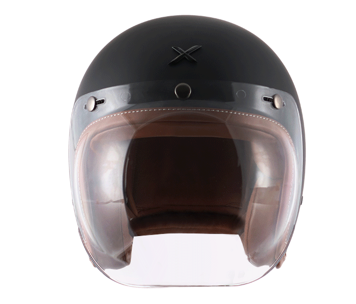 AXOR Jet Open Face Dull Black Helmet