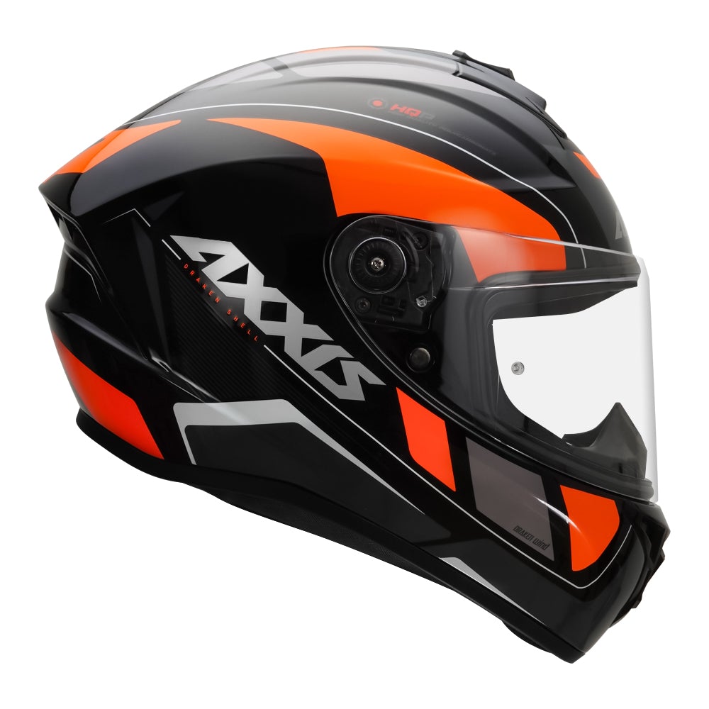 AXXIS Draken S Wind Gloss Fluro Orange Helmet