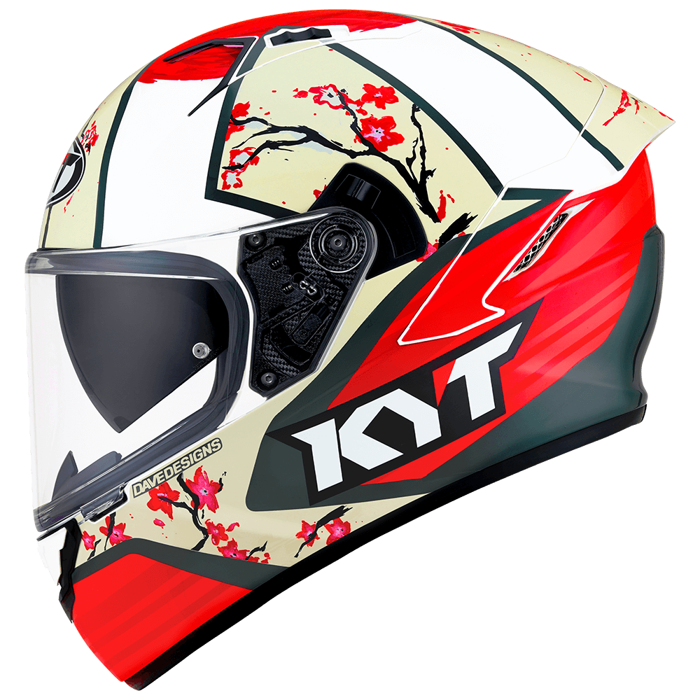 KYT NFR Xavi Sakura Replica Gloss Helmet Moto Central