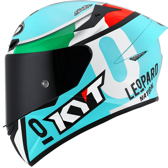 KYT TT Course Leopard Racing Dallaporta Replica Gloss Helmet