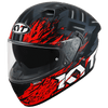 KYT NFR Flaming Matt Grey Red Helmet