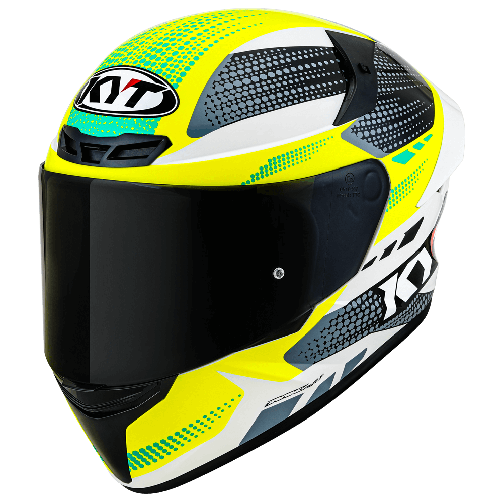 KYT TT Course Gear Gloss Black Yellow Helmet– Moto Central