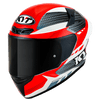 KYT TT Course Gear Gloss Black Red Helmet