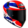 KYT TT Course Gear Gloss Blue Red Helmet