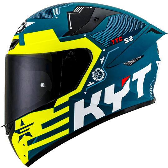 KYT TT Course Fuselage Matt Yellow Helmet