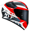KYT TT Course Gear Gloss Black Red Helmet