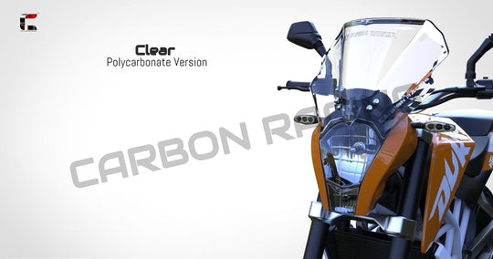 Carbon Racing Premium Windshield for Duke 200 (Clear)