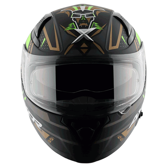 AXOR Apex Tiki Dull Black Gold Helmet