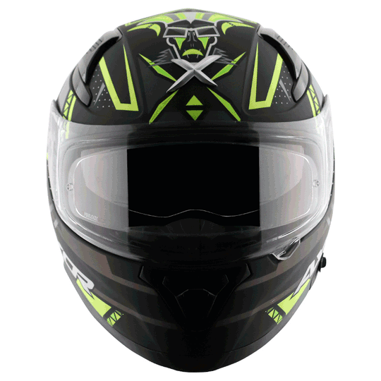 AXOR Apex Tiki Dull Black Neon Yellow Helmet