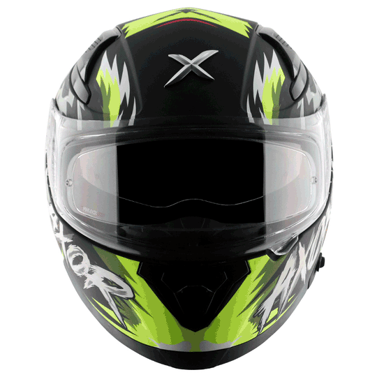 AXOR Apex Falcon Dull Black Neon Yellow Helmet