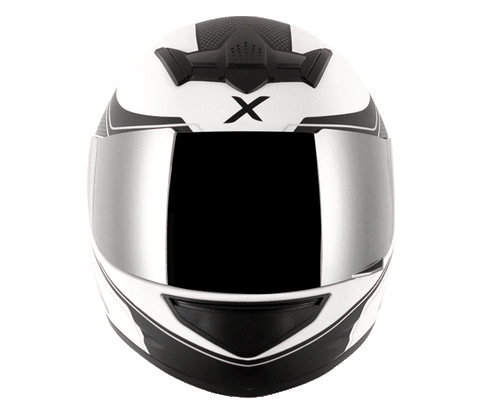 AXOR Rage Ecco White Black Helmet, Full Face Helmets, AXOR, Moto Central